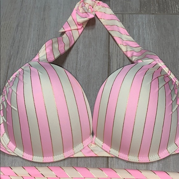 34C Vs Victoria’s Secret BOMBSHELL Miraculous Adds-2 Cups Swimsuit Bikini set - Picture 7 of 16